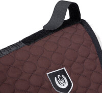 CHAMP Lammfell Satteldecke für baumlose Sättel Braun Braun & Natur Warmblut