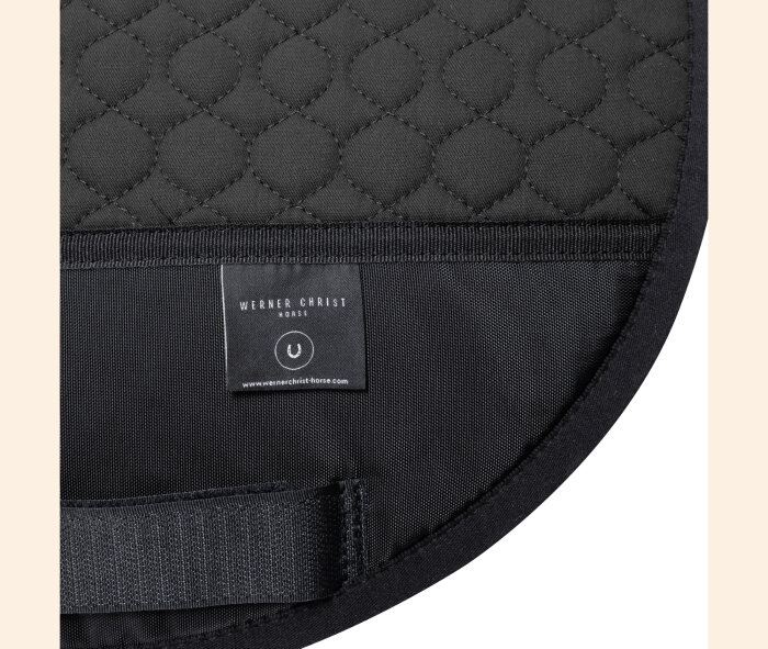 Tapis De Dressage Mattes Noir - Panneaux Peau De Mouton - Sans Colonne - Large