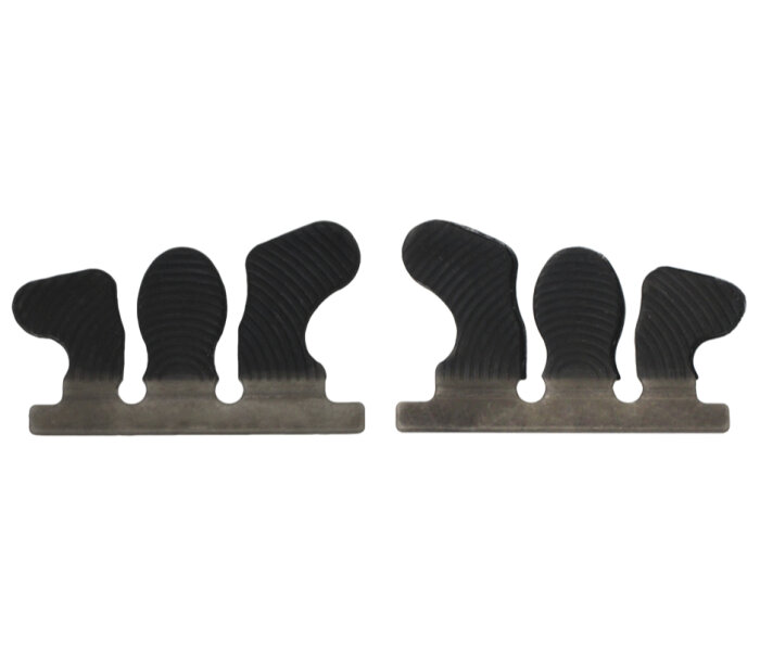 Manchettes à coller Wolf Busch «powered by Duplo» Taille 4 Ferrures Duplo 114-134 mm-Régulier Noir