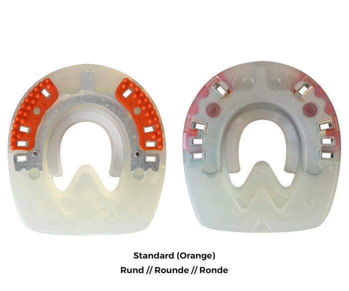 Duplo Un-Clipped Horseshoes Single Price (One Single Duplo) Standard (orange) - ROUND 106 mm