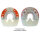 Duplo Un-Clipped Horseshoes Single Price (One Single Duplo) Standard (orange) - ROUND 114 mm