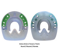 Duplo-Beschläge ohne Seitenkappen Einzelpreis (Einzelner Duplo) Extra (grün) - RUND 142 mm