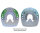Duplo Un-Clipped Horseshoes Single Price (One Single Duplo) Extra (green) - ROUND 142 mm