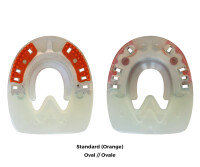 Duplo Un-Clipped Horseshoes Pair price (Two Duplos) Standard (orange) - ROUND 106 mm