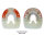 Duplo Un-Clipped Horseshoes Pair price (Two Duplos) Standard (in orange) - OVAL 114 mm