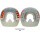 Duplo Ferrures Composite sans Pinçons Prix de paire (Deux Duplos) Extra (vert) - OVALE 122 mm