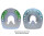 Duplo Ferrures Composite sans Pinçons Prix de paire (Deux Duplos) Extra (vert) - OVALE 122 mm