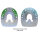 Duplo Un-Clipped Horseshoes Pair price (Two Duplos) Extra (green) - OVAL 122 mm