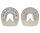 Duplo Ferrures Composite Nailless - Sans Clous Prix de paire (Deux Duplos) Standard (orange) RONDE 114 mm