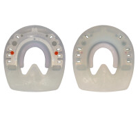 Duplo Ferrures Composite Nailless - Sans Clous Prix de paire (Deux Duplos) Standard (orange) OVALE 118 mm