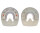Duplo Ferrures Composite Nailless - Sans Clous Prix de paire (Deux Duplos) Standard (orange) OVALE 118 mm