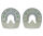 Duplo Ferrures Composite Nailless - Sans Clous Prix de paire (Deux Duplos) Standard (orange) OVALE 118 mm