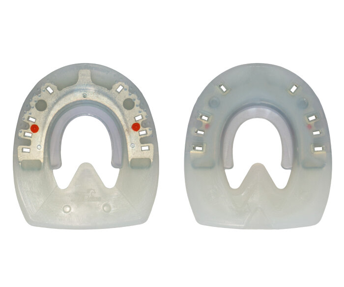 Duplo Ferrures Composite Nailless - Sans Clous Prix de paire (Deux Duplos) Standard (orange) OVALE 130 mm