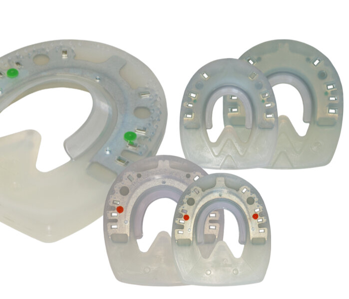 Duplo-Beschläge Nailless Paarpreis (Zwei Duplos) Extra (grün) RUND 126 mm