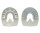 Duplo-Beschläge Nailless Paarpreis (Zwei Duplos) Extra (grün) RUND 130 mm