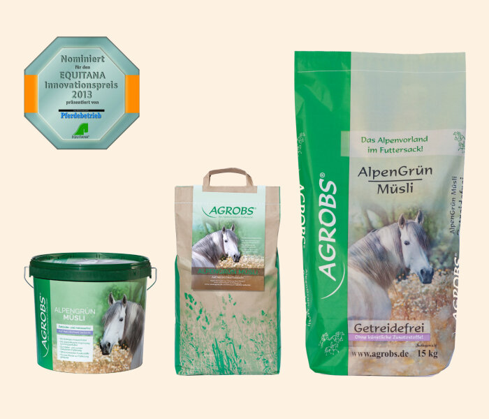 AGROBS® AlpenGrün Muesli • Sans céréales Sac de 15 kg