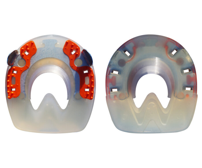 Duplo Ferrures Composite avec Pinçons Prix de paire (Deux Duplos)-Standard (orange) - RONDE-146 mm