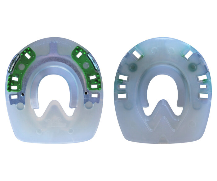 Duplo Clipped Horseshoes Pair Price (Two Duplos)-Extra (green) - ROUND-162 mm