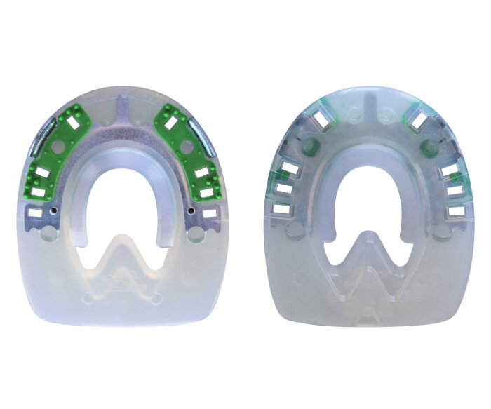 Duplo Ferrures Composite avec Pinçons Prix de paire (Deux Duplos)-Extra (vert) - OVALE-110 mm