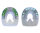Duplo Ferrures Composite avec Pinçons Prix de paire (Deux Duplos)-Extra (vert) - OVALE-110 mm