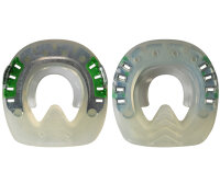 Duplo Ferrures Composite avec Pinçons Prix de paire (Deux Duplos)-Extra (vert) - STS (pince droite, taille 102-154)-106 mm