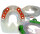 Duplo Ferrures Composite avec Pinçons Prix de paire (Deux Duplos)-Extra (vert) - STS (pince droite, taille 102-154)-106 mm