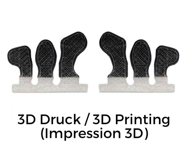 Regulär Schwarz Minni (3D-Druck)