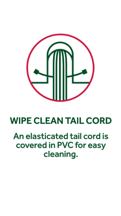 Wipe Clean Tail Cord